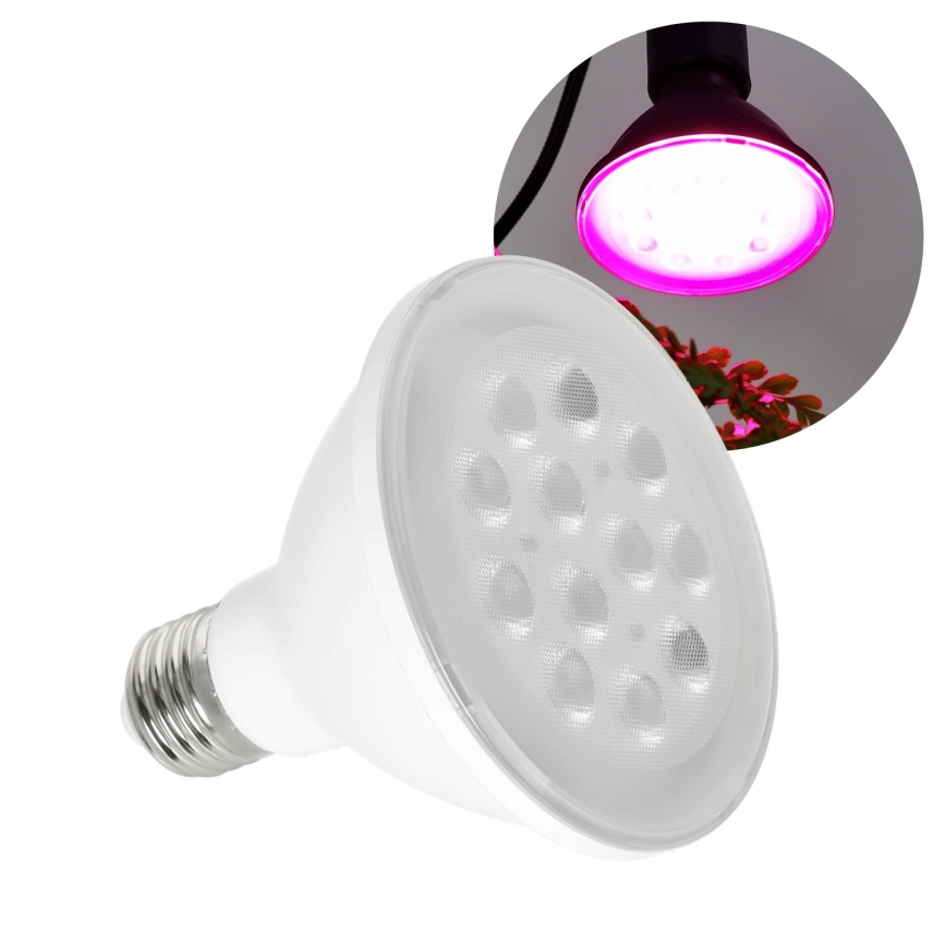 LED Lyspære til plantevækst PLANTY E27/9W/230V 1200K hvid