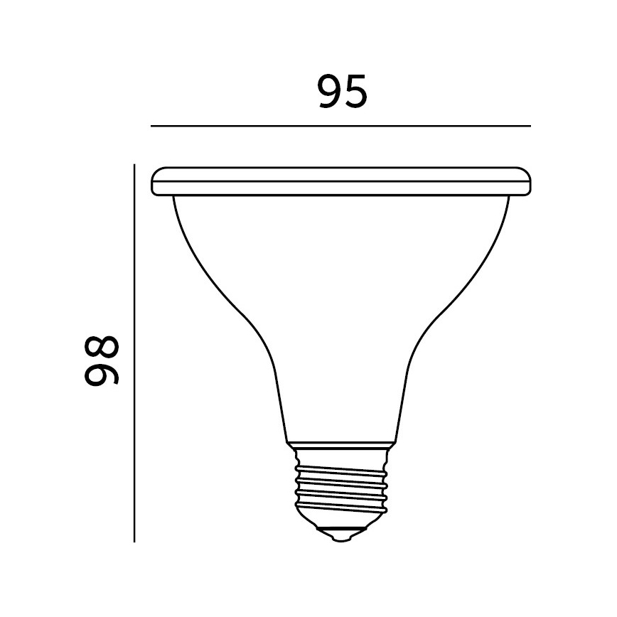 LED Lyspære til plantevækst PLANTY E27/9W/230V 1200K hvid
