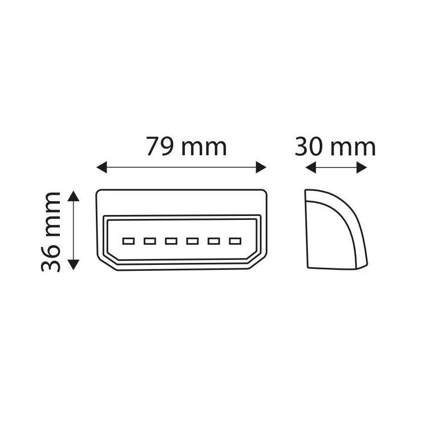 LED lysreflektor LICE LED/0,2W/12-24V IP67