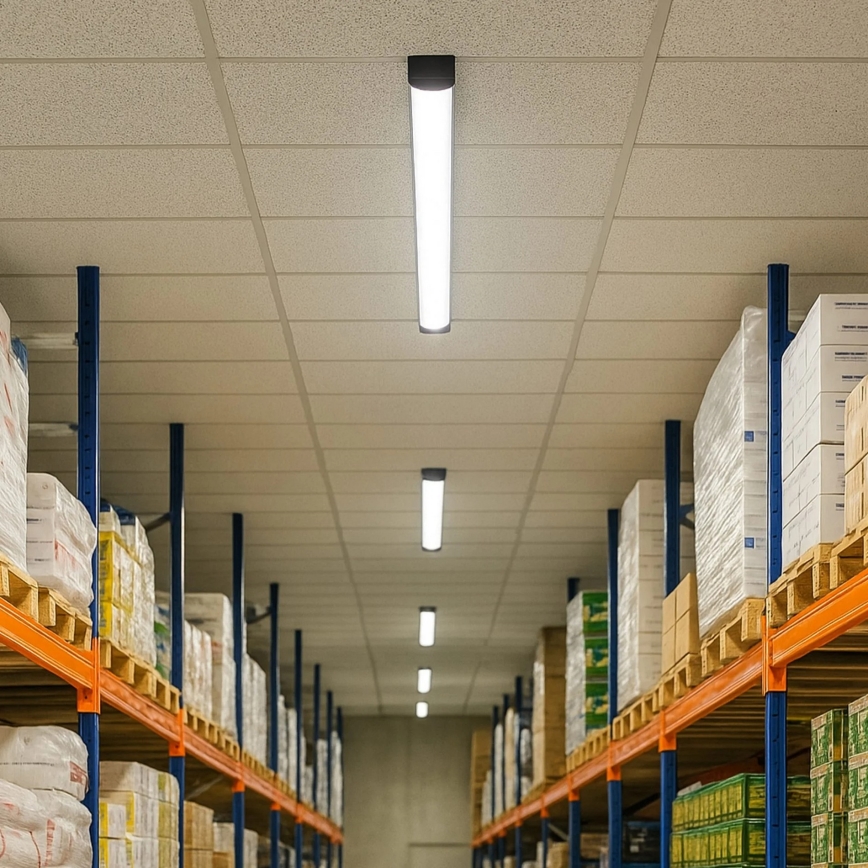 LED-lysstofarmatur LED/30W/230V 4000K 90 cm sort