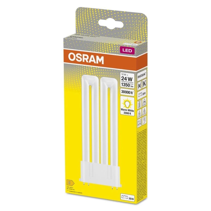 LED lysstofrør 2G10/12W/230V 3000K - Osram