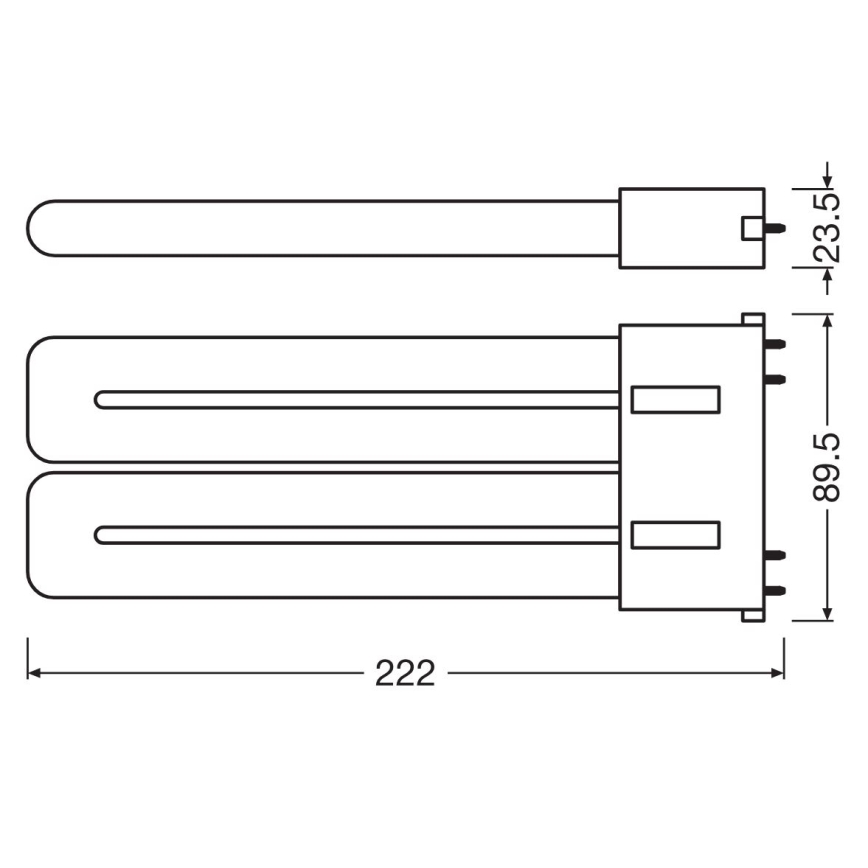 LED lysstofrør 2G10/20W/230V 3000K - Osram