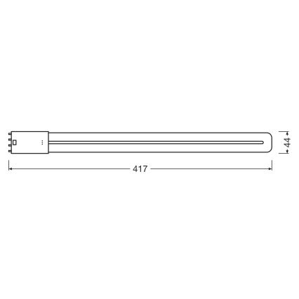 LED lysstofrør 2G11/18W/230V 3000K - Osram