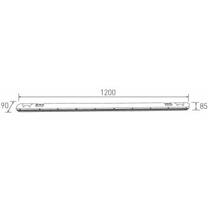 LED lysstofrør DUST LED/40W/230V 4000K 120 cm IP65