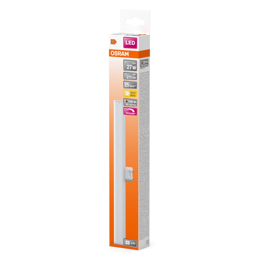 LED lysstofrør dæmpbar S14d/3W/230V 2700K 30 cm CRI 90 - Osram