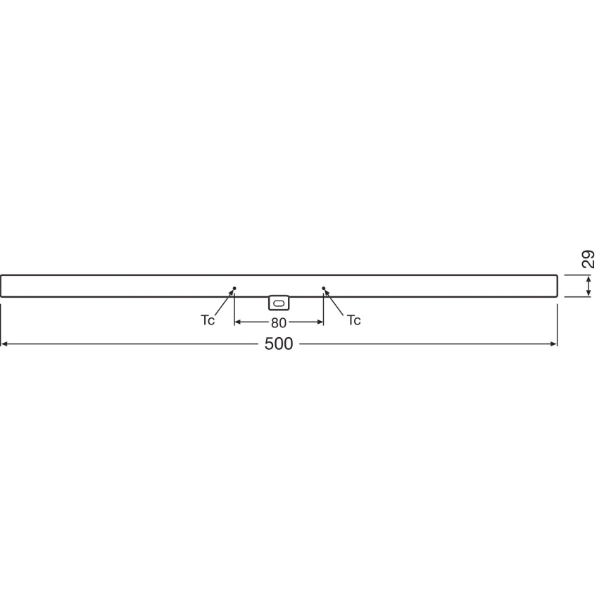 LED lysstofrør dæmpbar S14d/4,7W/230V 2700K 50 cm CRI 90 - Osram