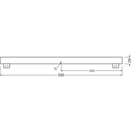 LED lysstofrør dæmpbar S14s/4,7W/230V 2700K 50 cm CRI 90 - Osram