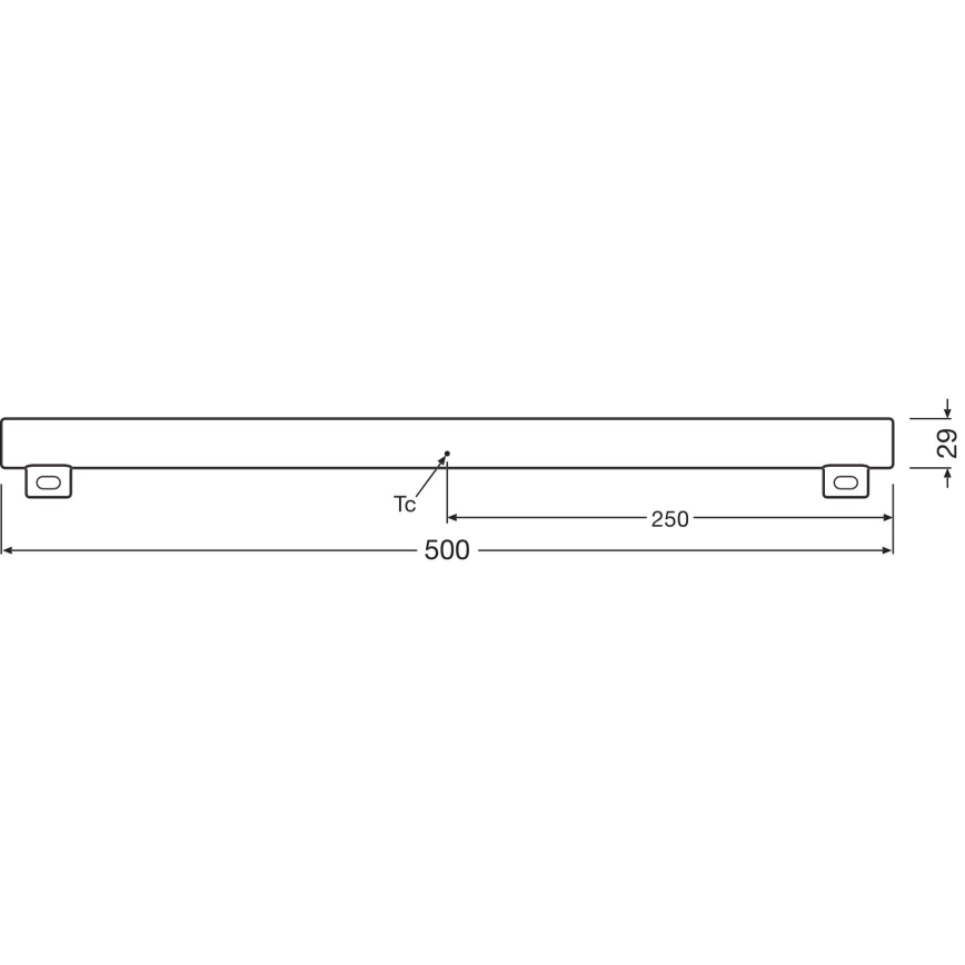 LED lysstofrør dæmpbar S14s/4,7W/230V 2700K 50 cm CRI 90 - Osram
