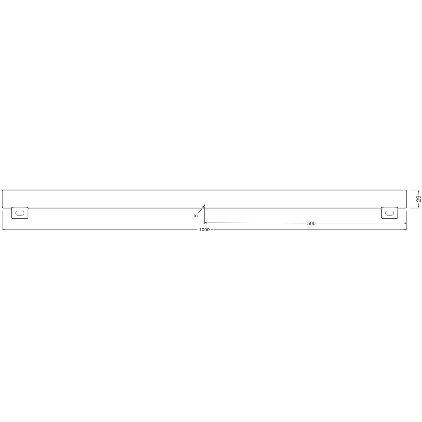 LED lysstofrør dæmpbar S14s/9,9W/230V 2700K 100 cm CRI 90 - Osram