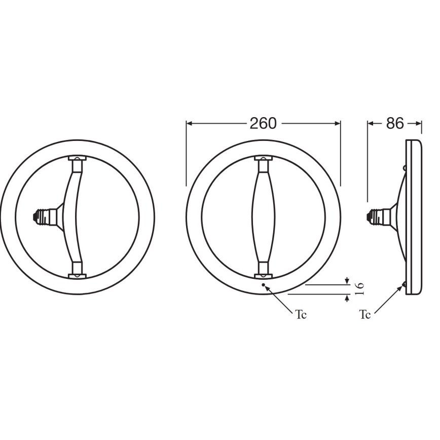 LED lysstofrør E27/14,5W/230V 2700K - Osram