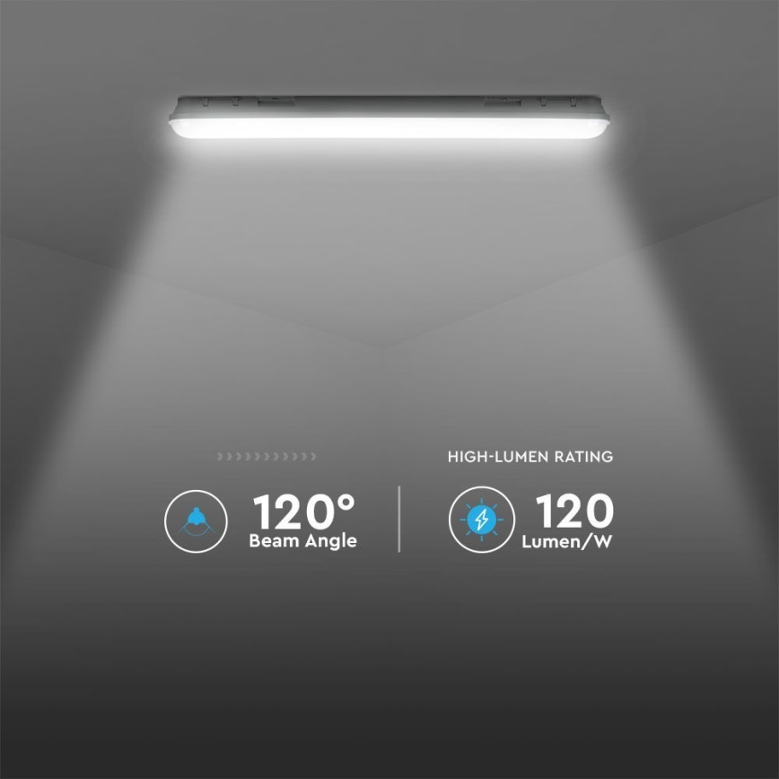 LED lysstofrør med nødmodul EMERGENCY LED/48W/230V 4000K 150 cm IP65