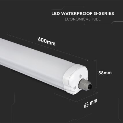 LED lysstofrør G-SERIES LED/18W/230V 4000K IP65 60 cm