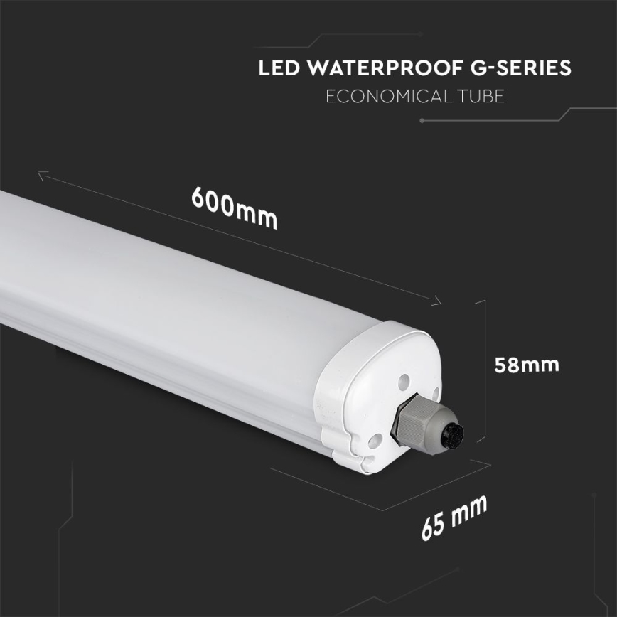 LED lysstofrør G-SERIES LED/18W/230V 4000K IP65 60 cm