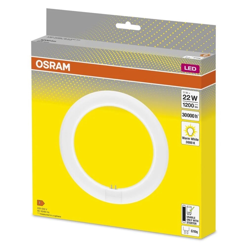 LED lysstofrør G10q/11W/230V 3000K - Osram