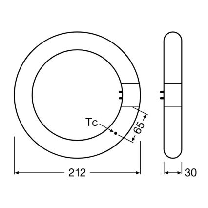 LED lysstofrør G10q/11W/230V 4000K - Osram