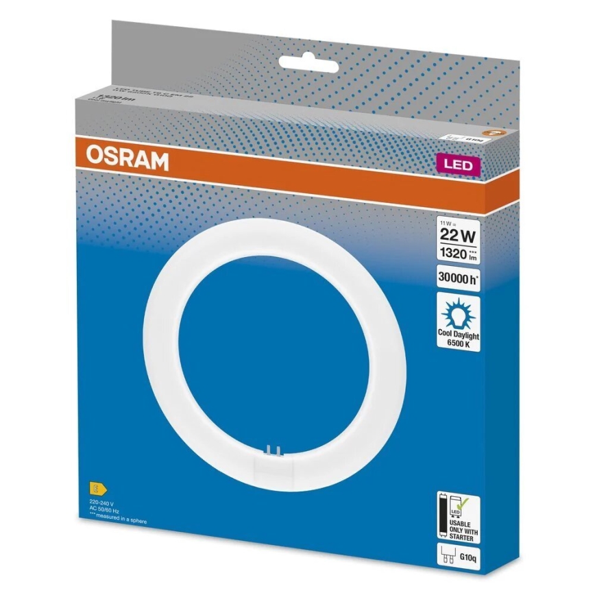 LED lysstofrør G10q/11W/230V 6500K - Osram