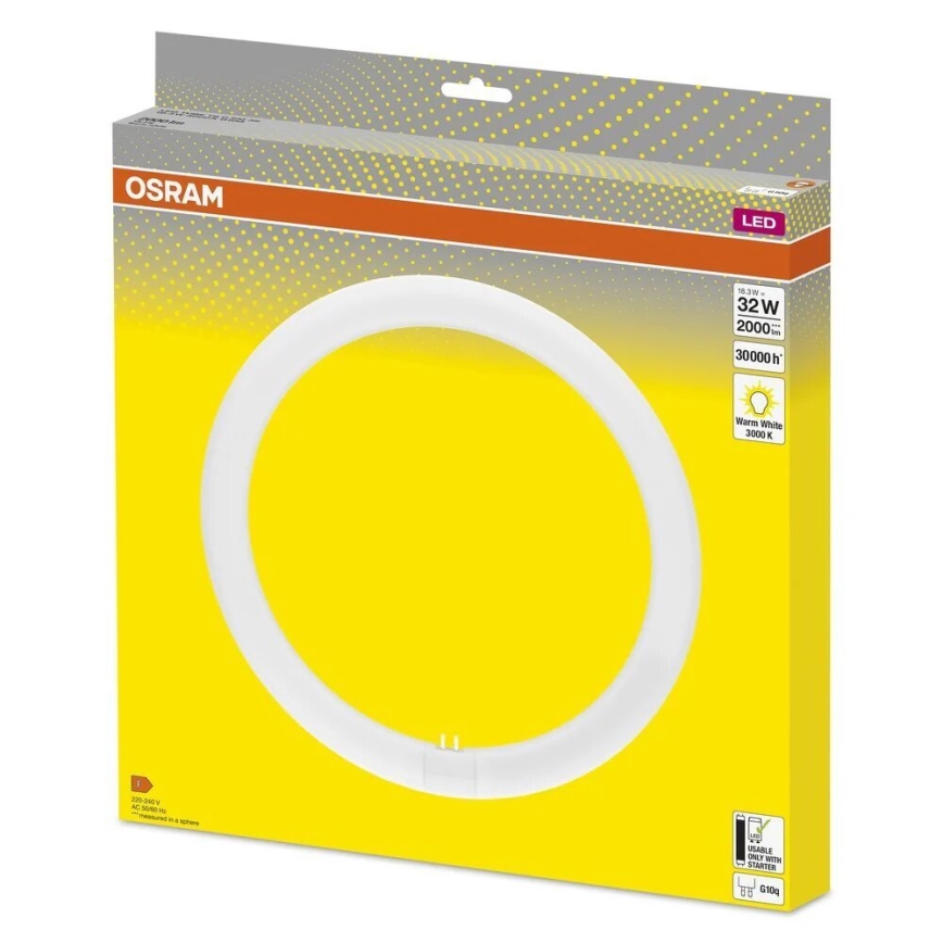 LED lysstofrør G10q/18,3W/230V 3000K - Osram