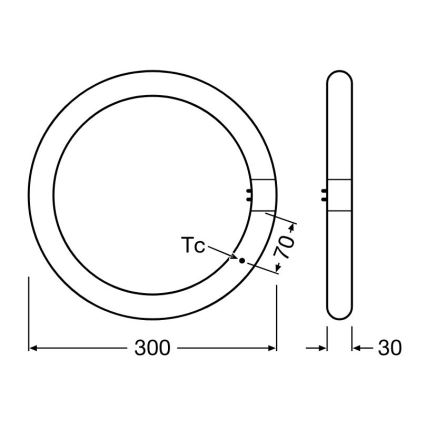 LED lysstofrør G10q/18,3W/230V 3000K - Osram