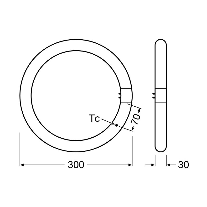 LED lysstofrør G10q/18,3W/230V 3000K - Osram