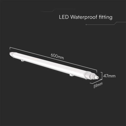 LED lysstofrør LED/18W/230V 6500K IP65 60 cm