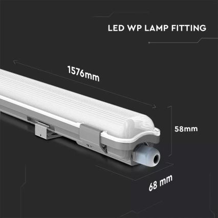 LED lysstofrør LED/22W/230V 6400K 150cm IP65