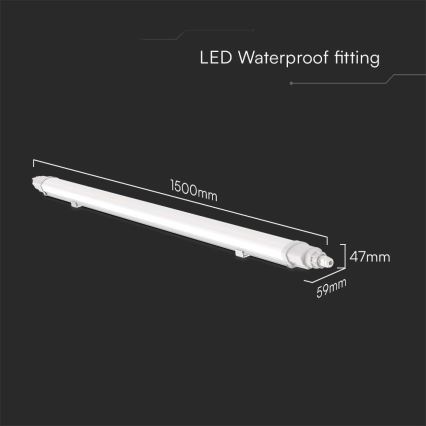 LED lysstofrør LED/48W/230V 4000K IP65 150 cm