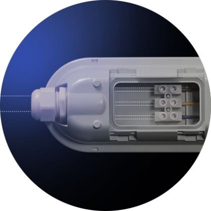 LED lysstofrør LIMEA GIGANT LED/38W/230V IP65 1190mm sort