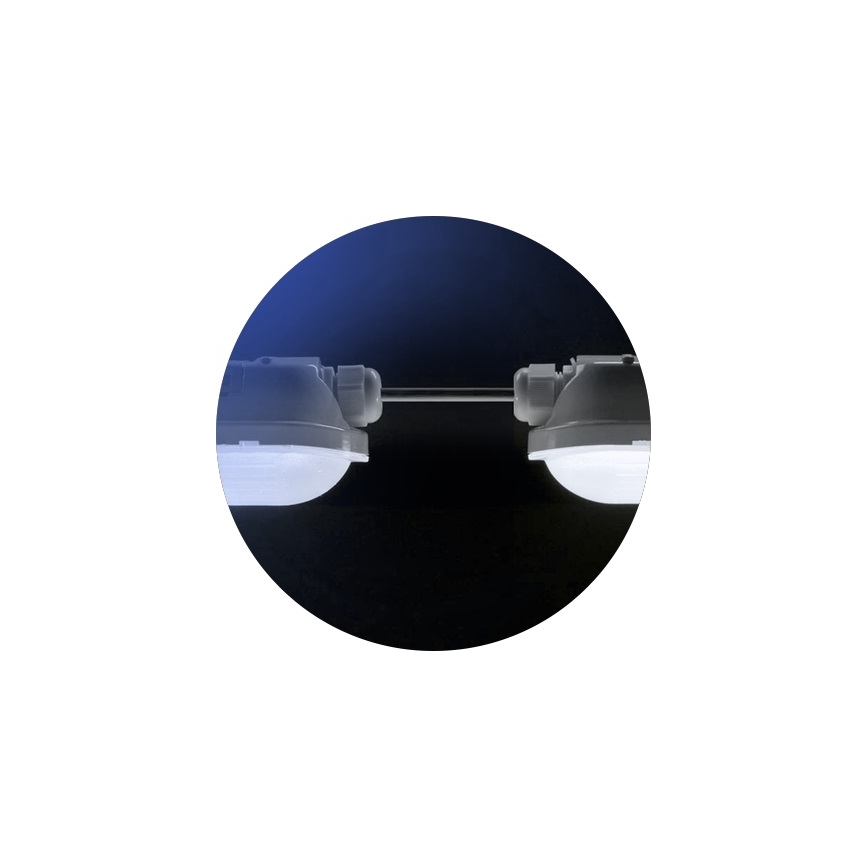 LED lysstofrør LIMEA GIGANT LED/38W/230V IP65 1190mm sort