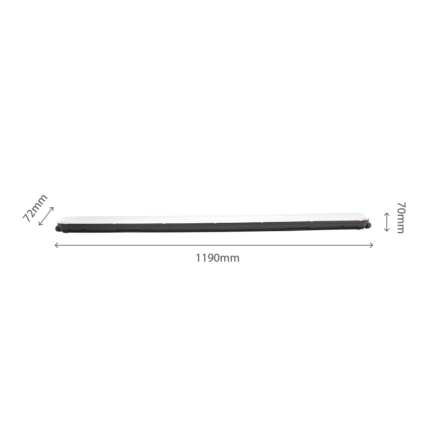 LED lysstofrør LIMEA GIGANT LED/38W/230V IP65 1190mm sort