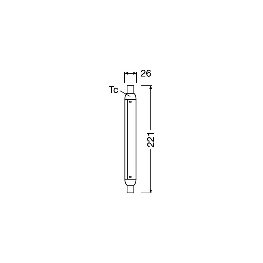 LED-lysstofrør LINE S15s/4W/230V 2700K - Osram
