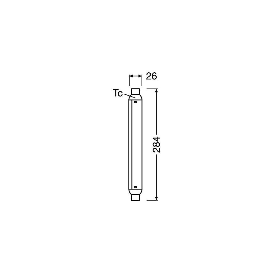LED-lysstofrør LINE S15s/7W/230V 2700K - Osram