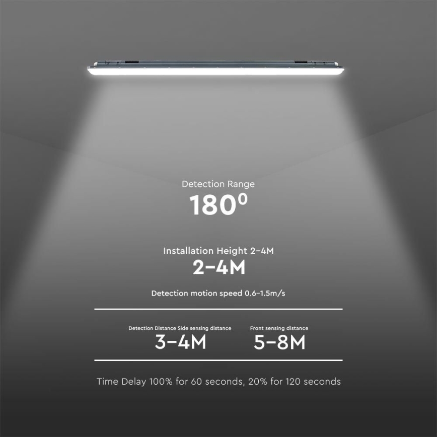 LED lysstofrør med sensor  X-SERIES LED/36W/230V 6500K 120 cm IP65