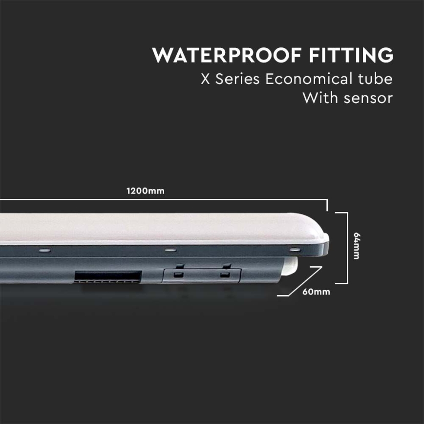 LED lysstofrør med sensor  X-SERIES LED/36W/230V 6500K 120 cm IP65