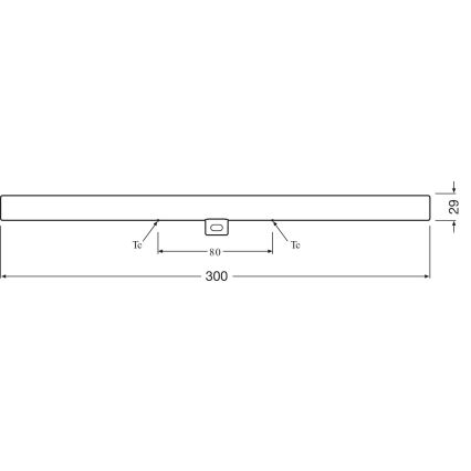 LED lysstofrør S14d/3,5W/230V 2700K 30 cm - Osram