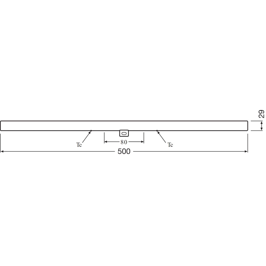 LED lysstofrør S14d/6W/230V 2700K 50 cm - Osram