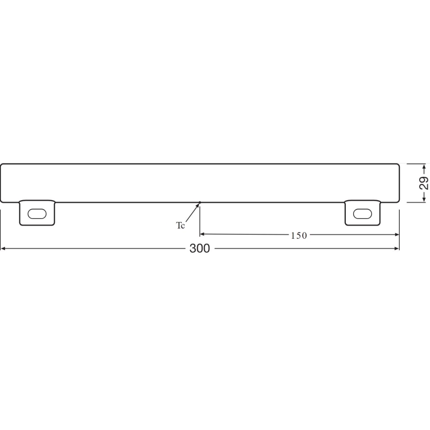 LED lysstofrør S14s/3,5W/230V 2700K 30 cm - Osram
