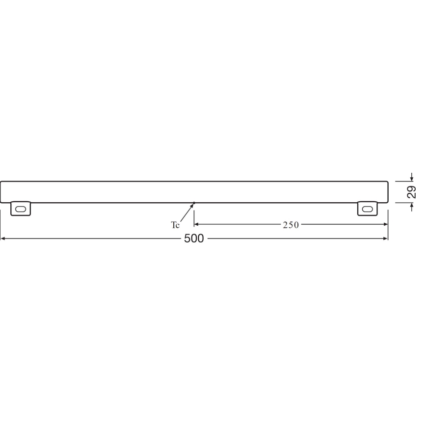 LED lysstofrør S14s/6W/230V 2700K 50 cm - Osram