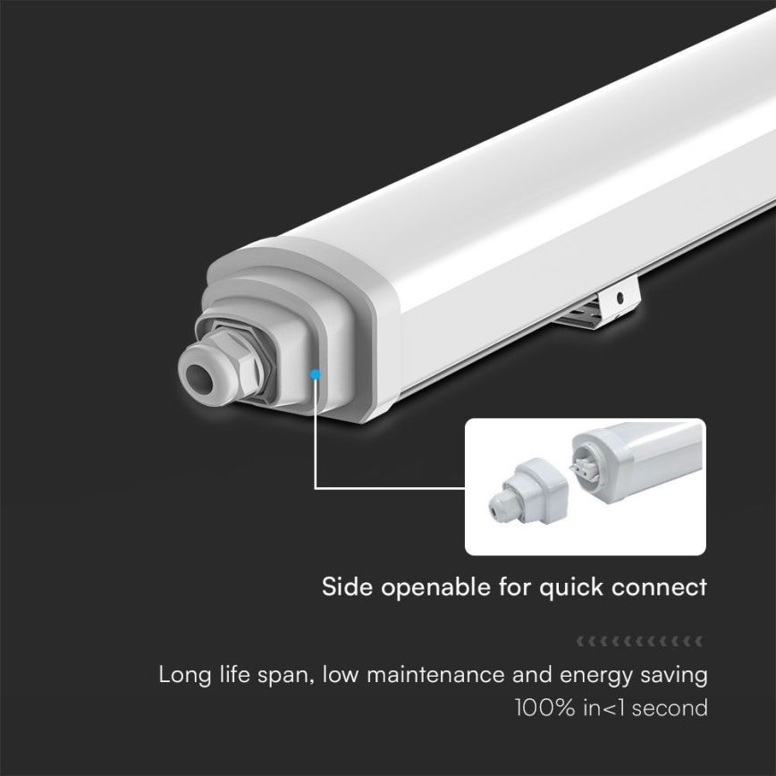 LED lysstofrør SAMSUNG CHIP LED/48W/230V 4000K IP65 150 cm