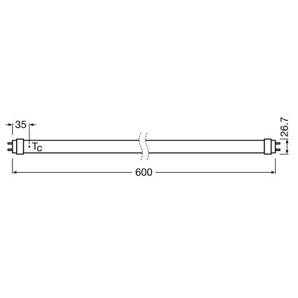 LED lysstofrør SUBSTITUBE T8 G13/6,6W/230V 4000K 60 cm - Osram