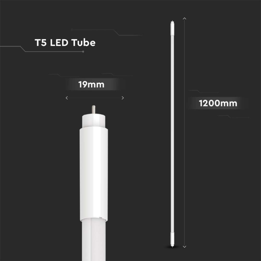 LED lysstofrør T5 G5/16W/230V 4000K 120 cm