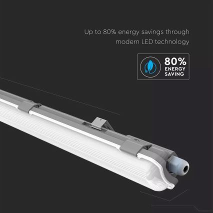 LED lysstofrør T8 1xG13/18W/230V 4000K 120cm IP65