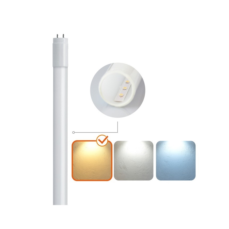 LED lysstofrør T8 G13/18W/230V 3000K 120 cm