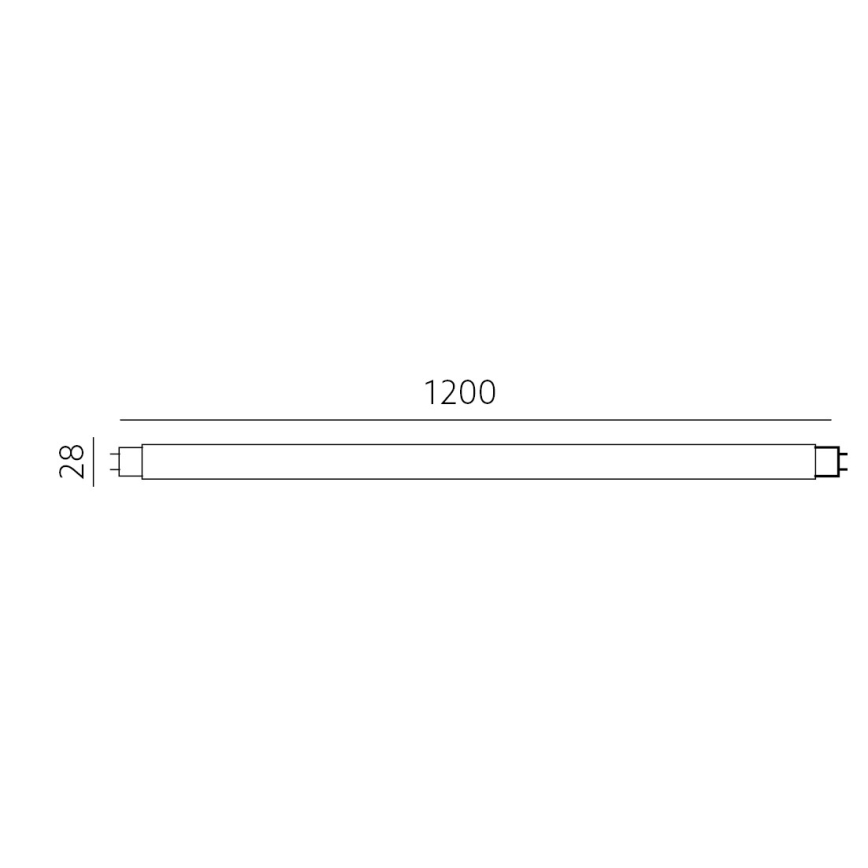 LED lysstofrør T8 G13/18W/230V 4000K 120 cm