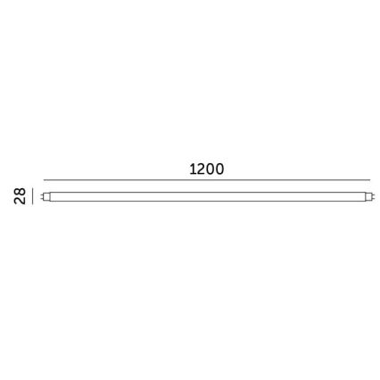 LED lysstofrør T8 G13/18W/230V 4000K 120 cm