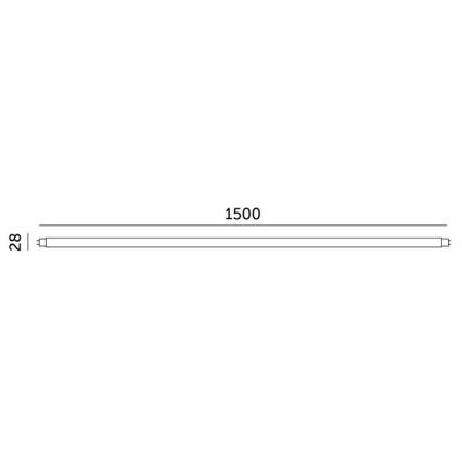 LED lysstofrør T8 G13/22W/230V 4000K 150 cm