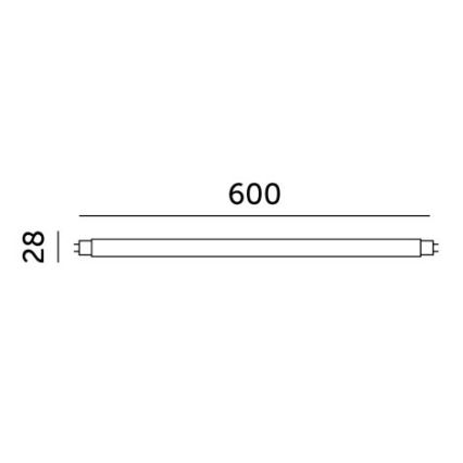 LED lysstofrør T8 G13/9W/230V 4000K 60 cm