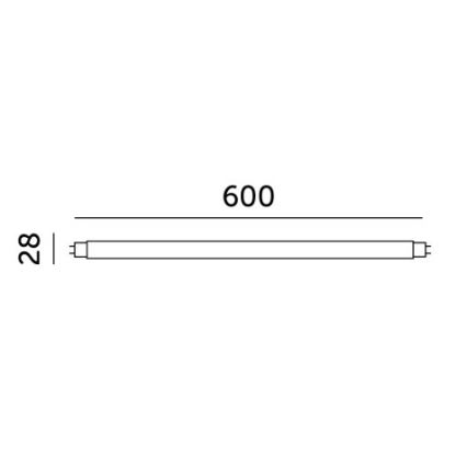 LED lysstofrør T8 G13/9W/230V 6500K 60 cm