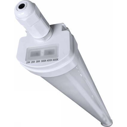 LED Dæmpbar kraftig fluorescerende lys VOLITER LED/20/28/36W/230V 3000/4000/6000K 120 cm IP65 hvid