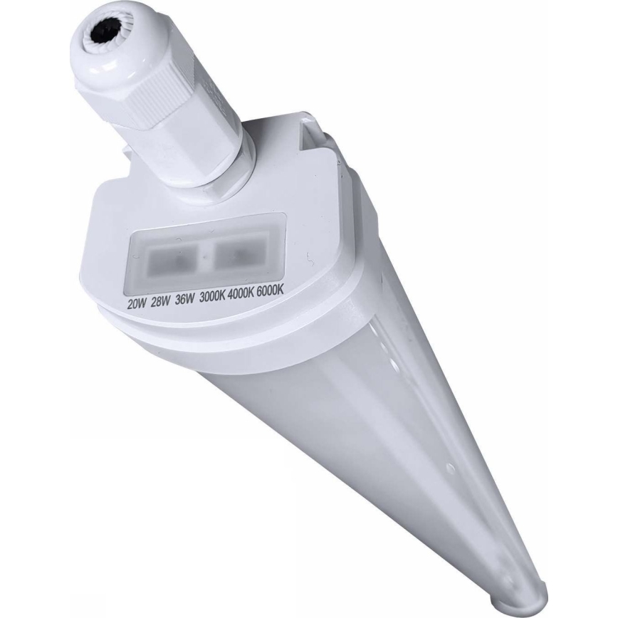 LED Dæmpbar kraftig fluorescerende lys VOLITER LED/20/28/36W/230V 3000/4000/6000K 120 cm IP65 hvid