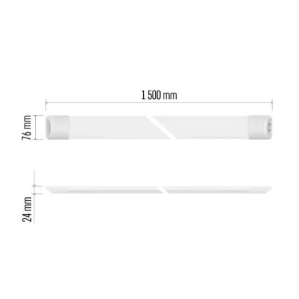 LED-lysstofrørsarmatur MINO 50 W / 230 V / 4000 K / 150 cm